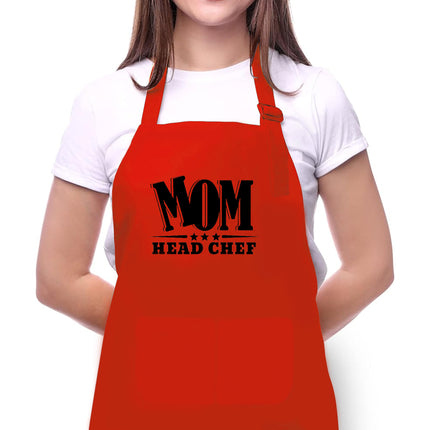 Custom Kitchen Apron for Mom, Mother's Day Gift for Mom, Personalized Kitchen Gift