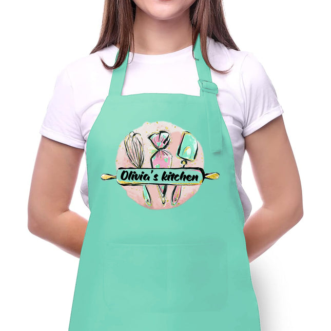 Custom Apron with Name - Mother's Day Gift for Baker