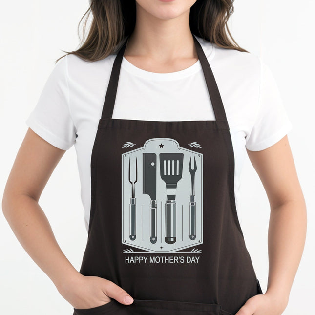 Personalized Black Kitchen Apron