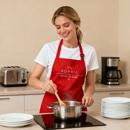 Personalized Kitchen Apron with Custom Name