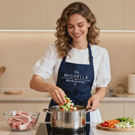 Personalized Kitchen Apron with Custom Name