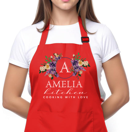 Custom Apron for Mom, Mother's Day Gift for Mom with Name