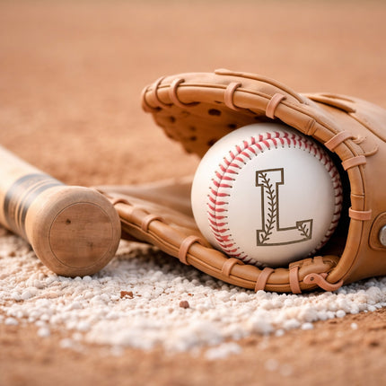 Personalized Baseball Ball with Custom Name - Initial