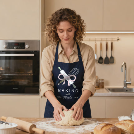 Adjustable Unisex Custom Baker Apron with 2 Pockets