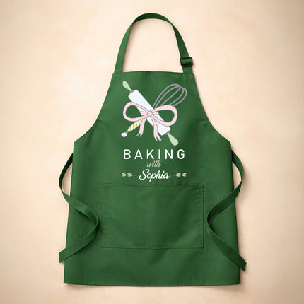 Adjustable Unisex Custom Baker Apron with 2 Pockets
