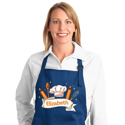 Personalized Unisex Turquoise Baking Apron