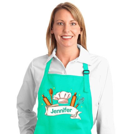 Personalized Unisex Navy Baking Apron