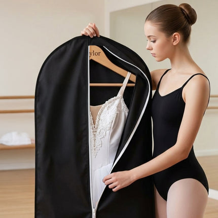 Embroidered Ballet Dancer Breathable Black Custom Bags