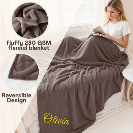 personalized blankets for adults 60 x 80 inch fleece heated throw customize blanket with name