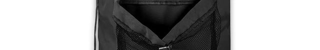Split Monogram Embroidered Black Laundry Bag