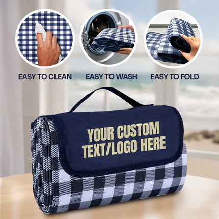 Bulk Personalized Picnic Blankets - 10 Pack