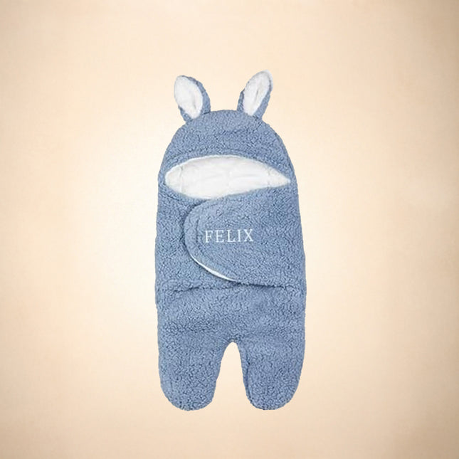 Personalized Bunny Baby Swaddle Blanket