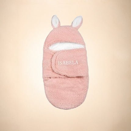 Personalized Bunny Baby Swaddle Blanket