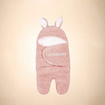 Personalized Bunny Baby Swaddle Blanket