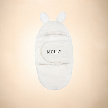 Personalized Bunny Baby Swaddle Blanket