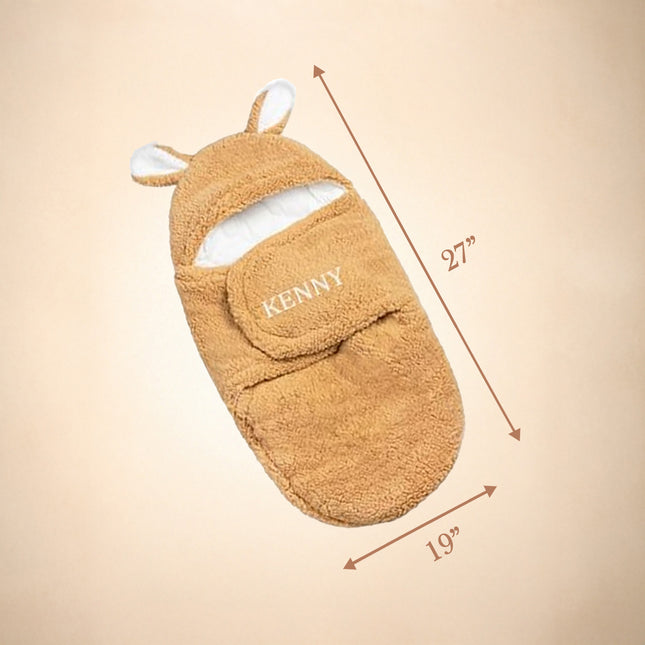 Personalized Bunny Baby Swaddle Blanket