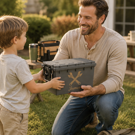 Personalized Ammo Box, Lockable Storage Box, Water and Dust Resistant