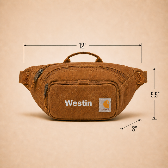 Personalized Carhartt Classic Adjustable Sling Bag Water Resistant 600D Crossbody Waist Pack