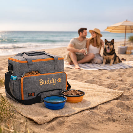 Personalized Dog Weekender Bag – Custom Pet Travel Tote