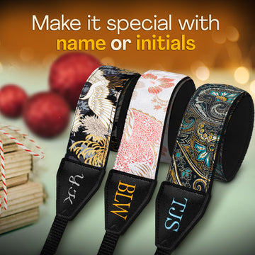Personalized Embroidered Tropical Sky Camera Strap - Camera Strap for SLR/ DSLR