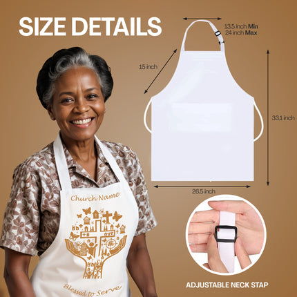 Custom Christian Aprons - Blessed To Serve