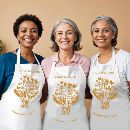 Custom Christian Aprons - Blessed To Serve