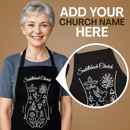 Custom Christian Aprons - Serve Hand