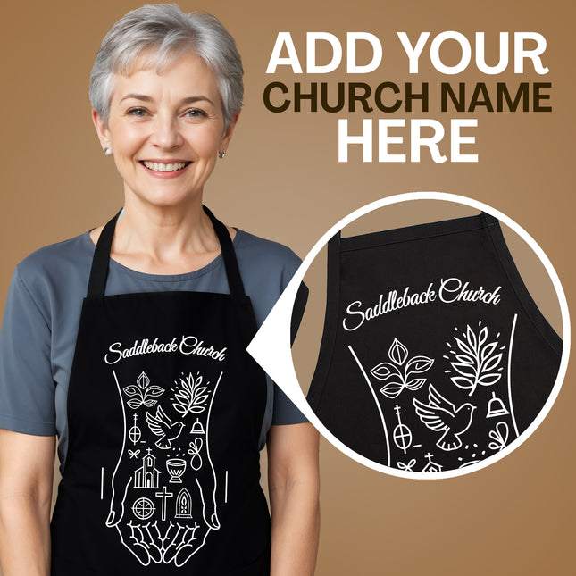 Custom Christian Aprons - Serve Hand