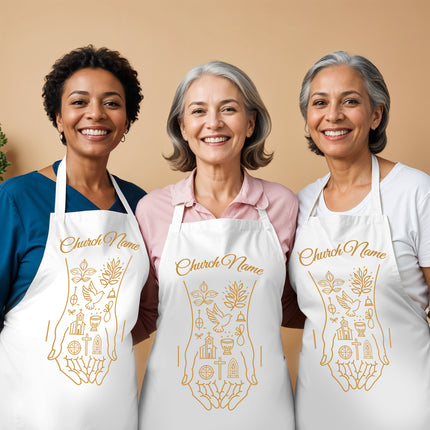 Custom Christian Aprons - Serve Hand