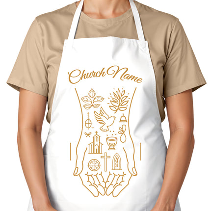 Custom Christian Aprons - Serve Hand