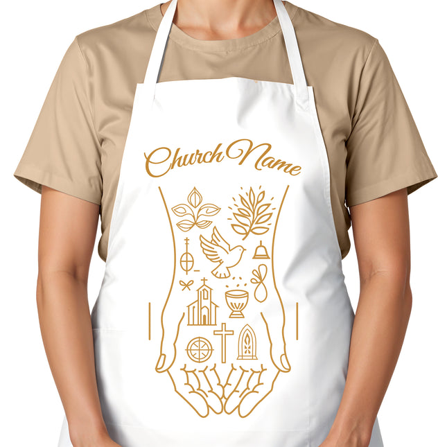 Custom Christian Aprons - Serve Hand