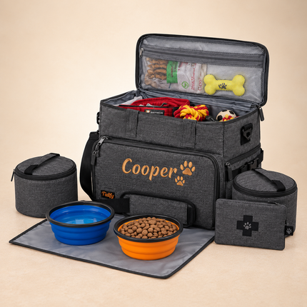 Personalized Dog Weekender Bag – Custom Pet Travel Tote