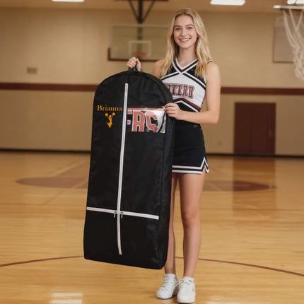 Personalized Garment bag for Cheer Outfit - Embroidered Cheerleader