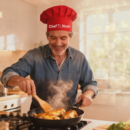 Personalized Grill Chef Hat – Custom Name