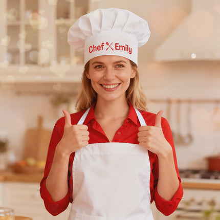 Personalized Grill Chef Hat – Custom Name