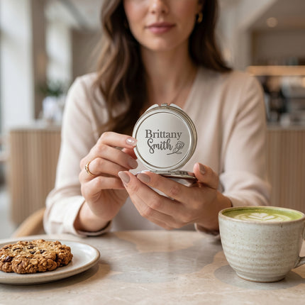 Personalized Engraved Compact Mirror