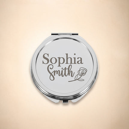 Personalized Engraved Compact Mirror