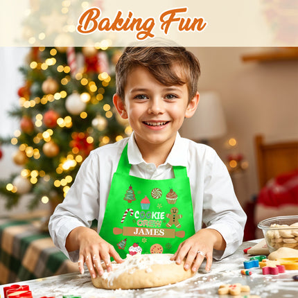 Personalized Christmas Kids Apron Cookie Crew