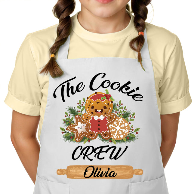 Custom Kids Christmas Apron for Kitchen with Name