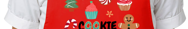 Personalized Christmas Kids Apron Cookie Crew