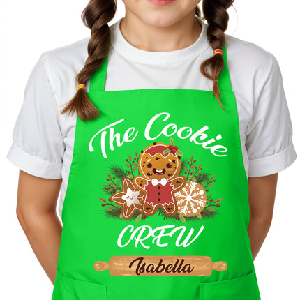 Custom Kids Christmas Apron for Kitchen with Name