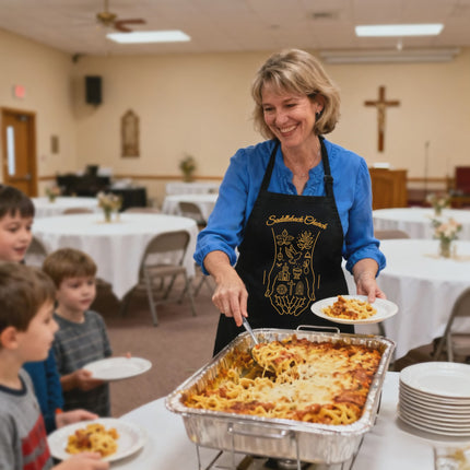 Custom Christian Apron – “Blessed to Serve” Faith Apron for Cooking & Church Volunteers
