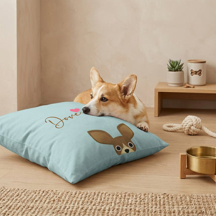 Customized Dog Pillow with Custom Name - 18'' x 18''