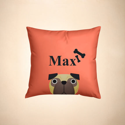 Customized Dog Pillow with Custom Name - 18'' x 18''