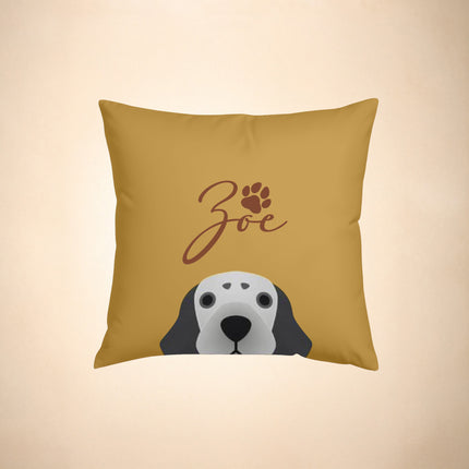 Customized Dog Pillow with Custom Name - 18'' x 18''