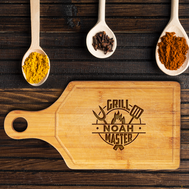 personalized cutting board for bbq with custom name engraved gift for fathers day birthday anniversary usa made custom grill accessories customized gift for men dad husband brother