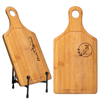personalized cutting board laser engraved wooden chopping board with custom name customized kitchen tool new home essentials usa made wedding gifts bride gifts gift for men couples fathers day