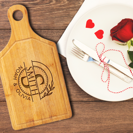 personalized chopping board for weddings engraved anniversary gift for couple wedding gifts with custom name personalized cutting board for bride gifts bridal shower gift new home essentials