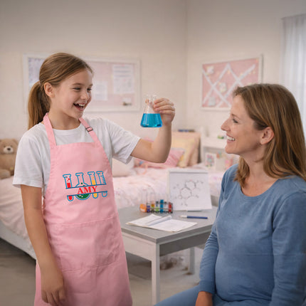 Personalized Science Apron for Kids with Custom Name