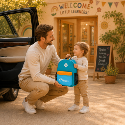 Personalized Toddler Backpack for Boys 2-4 – Custom Name Preschool & Kindergarten Mini Backpack
